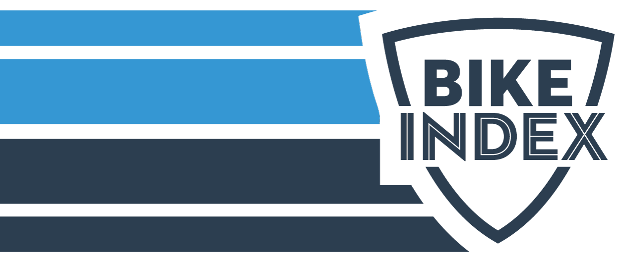 Bike Index logo striped featured bicycle