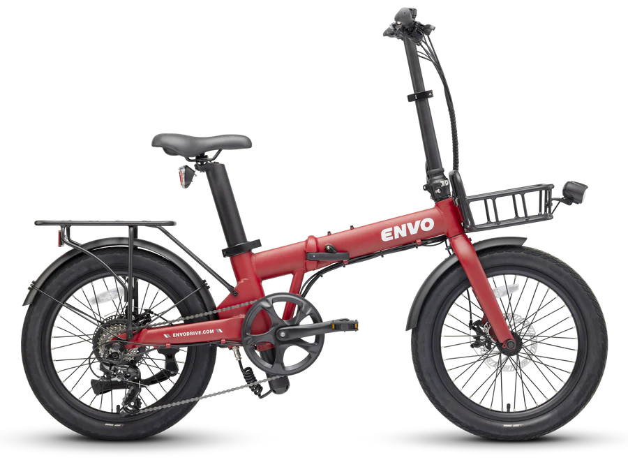 foldable ebike envo lynx20 side view red 900x